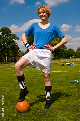Foto: Fussballspielerin, football player Fussballspielerin, football player