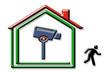 Logo maison, vidéosurveillance