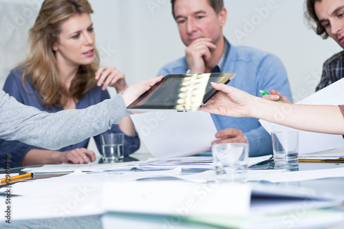 Photo: Creative professionals meeting in conference room Creative professionals meeting in conference room