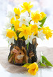 Narcissus and tulips for Easter Narcissus and tulips for Easter