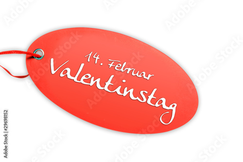 Illustration: Etikett Valentinstag Etikett Valentinstag