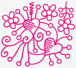 valentines abstract drawing