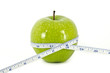 Diet Concept with Apple and Measurement Tape Diet Concept with Apple and Measurement Tape
