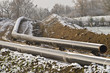 Gas pipeline under construction