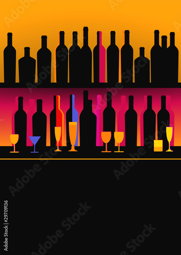 Vector: Bar-Flaschen Bar-Flaschen