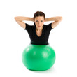 Woman with Pilates Ball