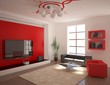 red minimal interior red minimal interior