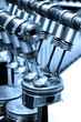 Photo: Pistons and valves Pistons and valves