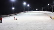 Skiing resort night timelapse Skiing resort night timelapse