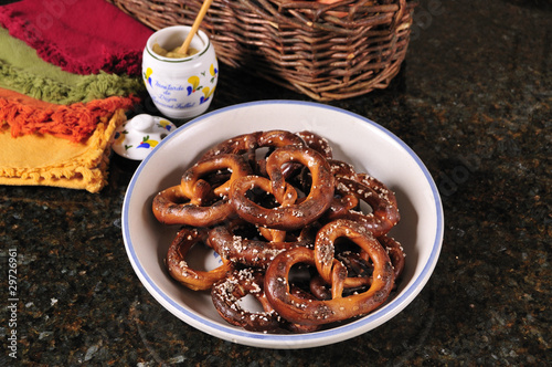 Photo: hard baked pretzel plate hard baked pretzel plate