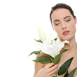 Beautiful young woman in spa