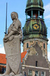 Statue of Roland, in the old center of Riga, Latvia