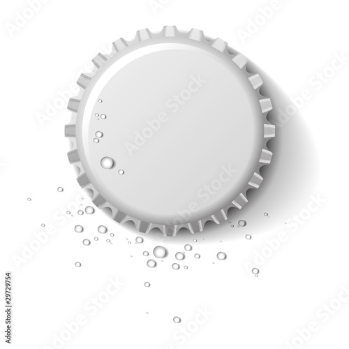 Vector: bottle cap wet bottle cap wet