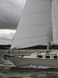 Sailboat Bow in a Storm