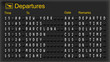 Departure mechanical board. Vector.