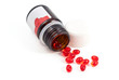 vitamin tablets with a bottle