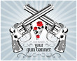 retro gun label