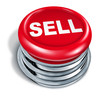 sell Button isolated on white background