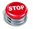 stop Button isolated on white background