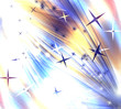 stars descending on background