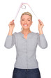 Woman with folder
