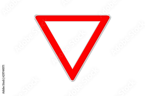 Illustration : Panneau de signalisation triangulaire Panneau de signalisation triangulaire