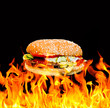 Flame grill Cheeseburger