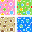 Seamless (easy to repeat) circles and dots patterns Seamless (easy to repeat) circles and dots patterns
