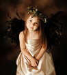 Little Gold and brown angel child