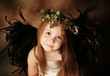 Little Gold and brown angel child