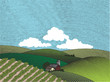 Rural Farm Scene Color