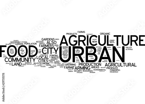 Illustration: Urban Agriculture / Urban Food Urban Agriculture / Urban Food