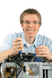 Foto: Freundlicher Computertechniker Freundlicher Computertechniker