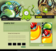 website cartoon design vector
