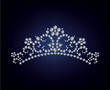 Diamond tiara - vector illustration Diamond tiara - vector illustration