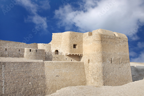 Photo: Bahrain fort with surrounding moat Bahrain fort with surrounding moat