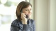 Beautiful woman speaking on the phone; HD 720, H 264