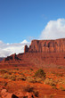 The cliffs of red sandstone