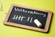Kreide im Fokus Volkszählungstafel