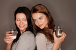 two glass of water