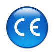 Boton brillante Conformidad Europea