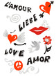 Love icons poster