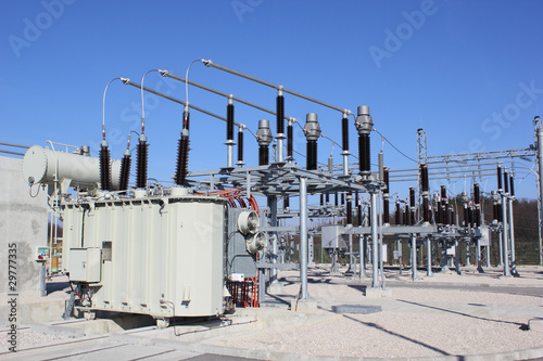 Photo: High voltage substation High voltage substation