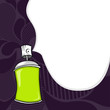 Vector: cartoon of graffiti spray can cartoon of graffiti spray can