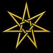 Illustration: heptagram sign heptagram sign