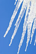 Icicles Against Deep Blue Sky Icicles Against Deep Blue Sky