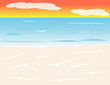Beach Background at Sunset