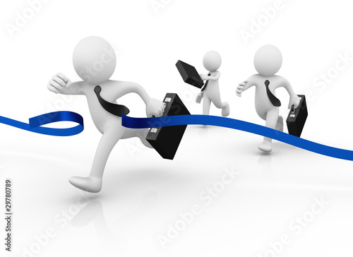 Illustration: Businessman race Businessman race