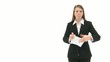 Woman breaks paper