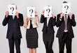 Group of unidentifiable business people